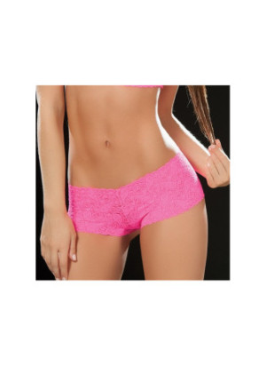 Boyshort dentelle Hot pink - MAL90PNK